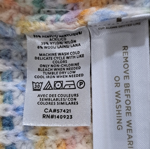 LOFT Petite Rainbow Spacedye Sweater Dress Size Small - Picture 7 of 11